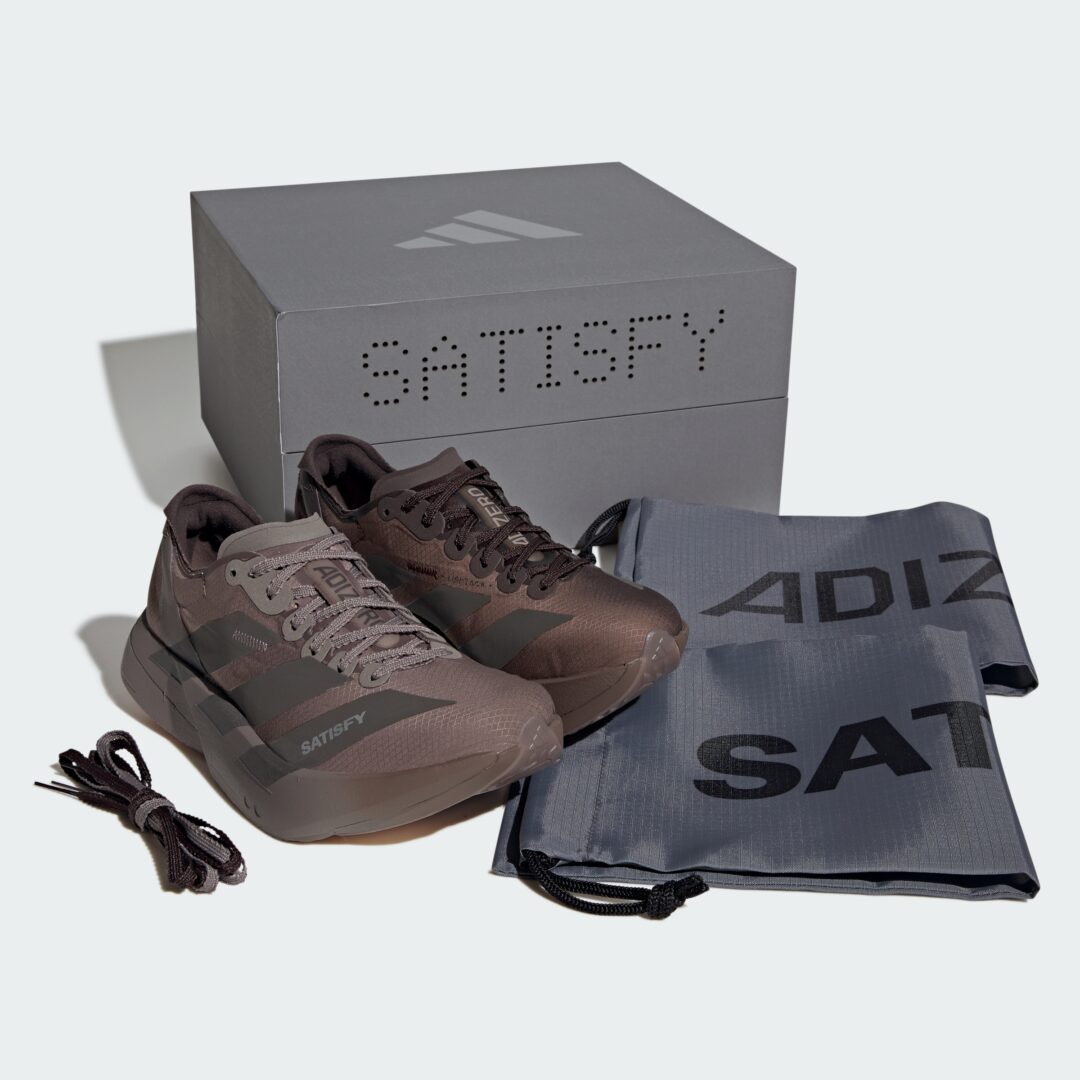 【2026年 5/25 発売】SATISFY × adidas ADIZERO ADIOS PRO 4 (アディダス サティスファイ アディゼロ アディオス プロ) [KH8439/KH8441/KH8442]