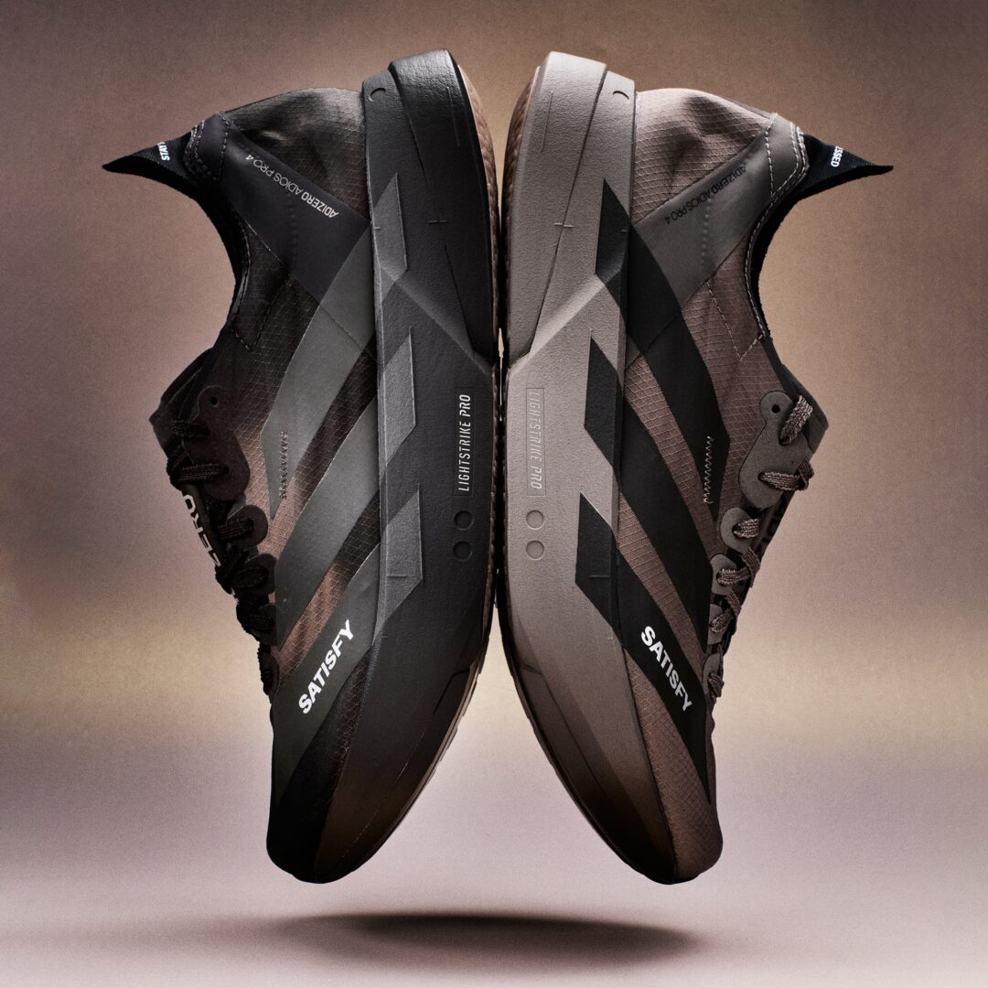 【2026年 5/25 発売】SATISFY × adidas ADIZERO ADIOS PRO 4 (アディダス サティスファイ アディゼロ アディオス プロ) [KH8439/KH8441/KH8442]