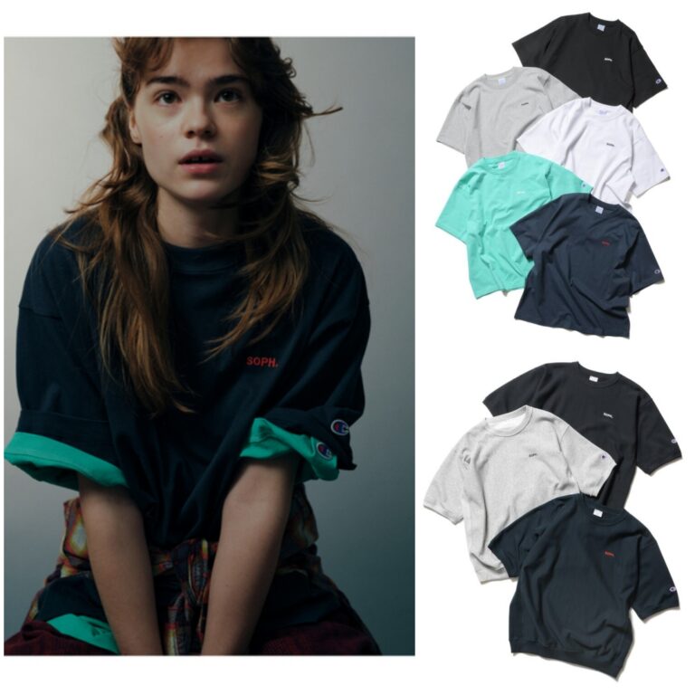 SOPH. Champion CREWNECK TEE ブラック　Sサイズ Champion for SOPH. Exclusive 2026 SS “REVERSE WEAVE BASIC S/S