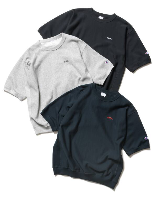 Champion for SOPH. Exclusive 2026 SS “REVERSE WEAVE BASIC S/S CREWNECK SWEAT & BASIC TEE”が5/8 発売 (チャンピオン ソフ エクスクルーシブ 2026年 春夏)