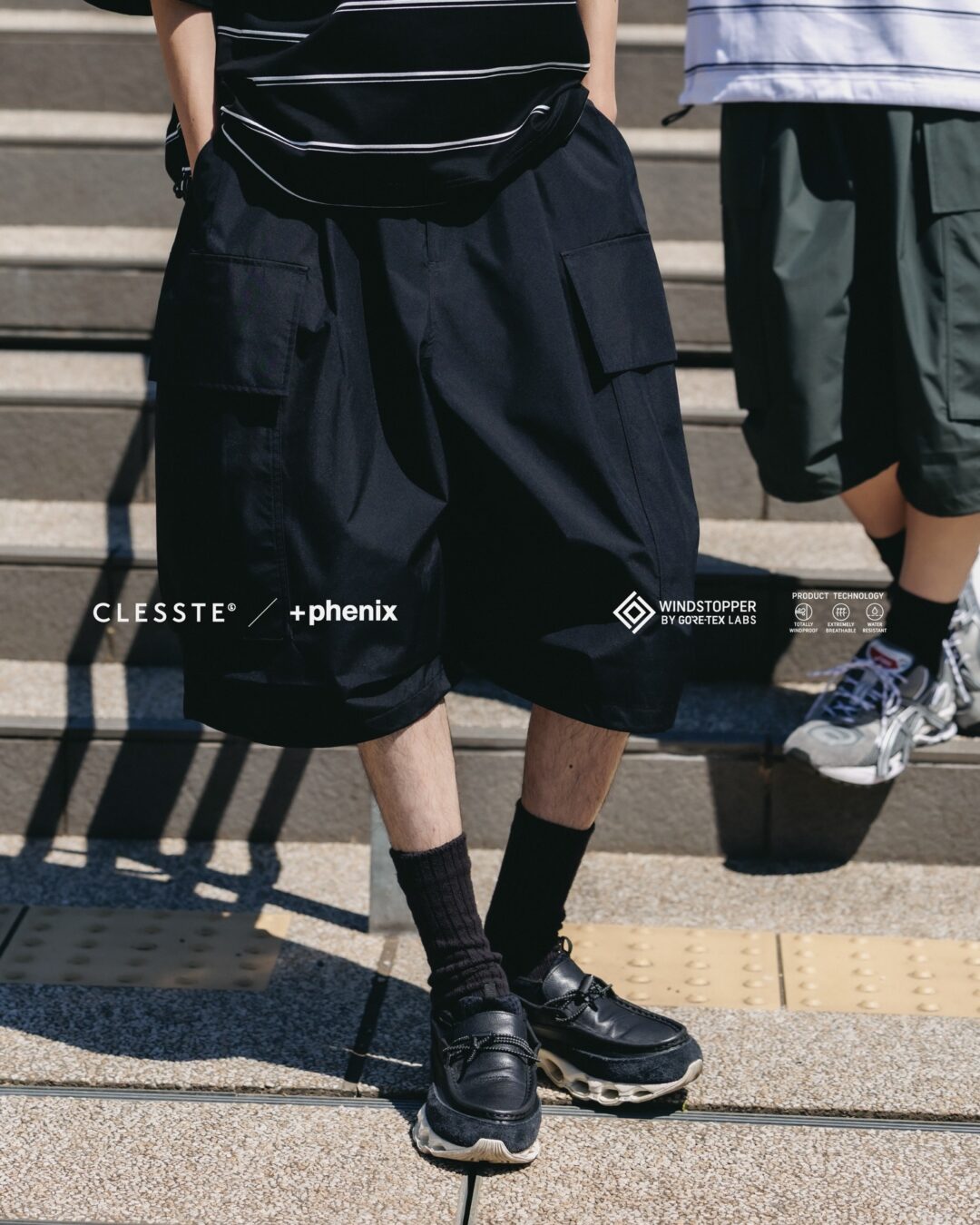 CLESSTE × Plus Phenix 2026 SS 別注 “WINDSTOPPER by GORE-TEX LABS CITY MEGA POCKET BALLOON CARGO HALF PANTS”が5/6 発売 (クレスト プラスフェニックス ゴアテックス ウィンドストッパー パンツ)