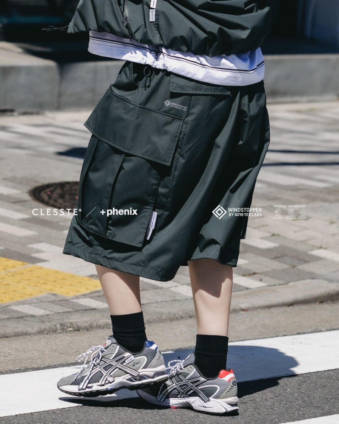 CLESSTE × Plus Phenix 2026 SS 別注 “WINDSTOPPER by GORE-TEX LABS CITY MEGA POCKET BALLOON CARGO HALF PANTS”が5/6 発売 (クレスト プラスフェニックス ゴアテックス ウィンドストッパー パンツ)