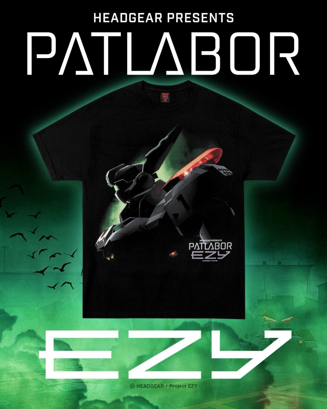 GEEKS RULE × パトレイバー コラボTeeが2026年 5/23 & 5/24 発売 (ギークス ルール Patlabor)