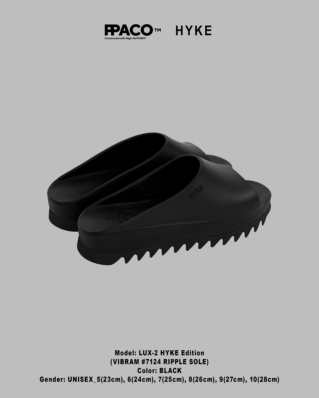 PPACO × HYKE SS 2026 COLLECTIONが2026年 5/15 発売 (パコ ハイク)