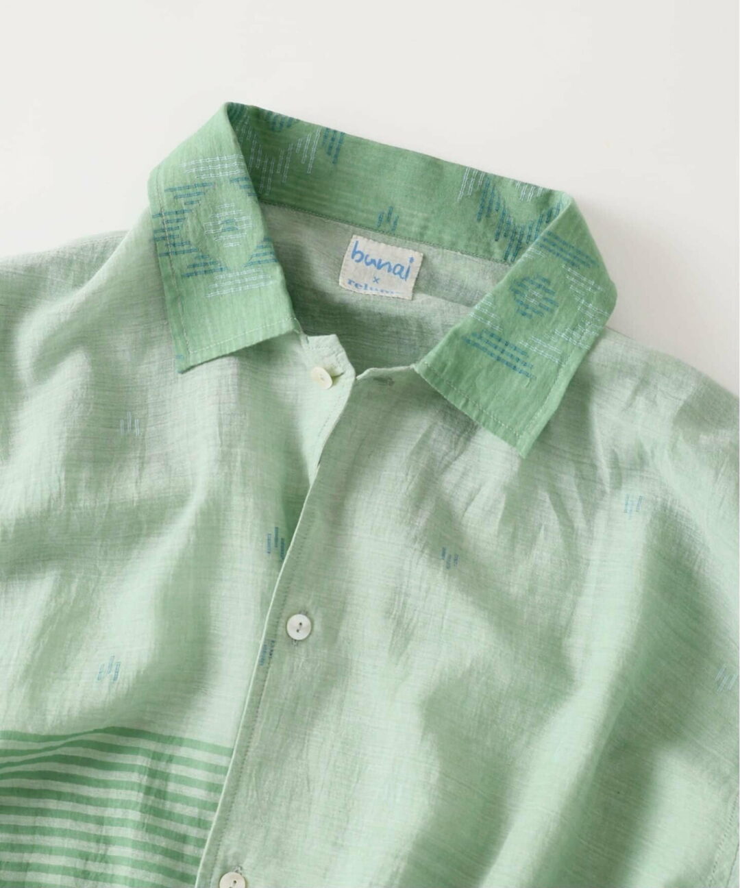 JOURNAL STANDARD relume × bunai 2026 SS 別注 “ジャムダニ織 ガーゼシャツ”が5月下旬 発売 (ブナイ ジャーナルスタンダード)