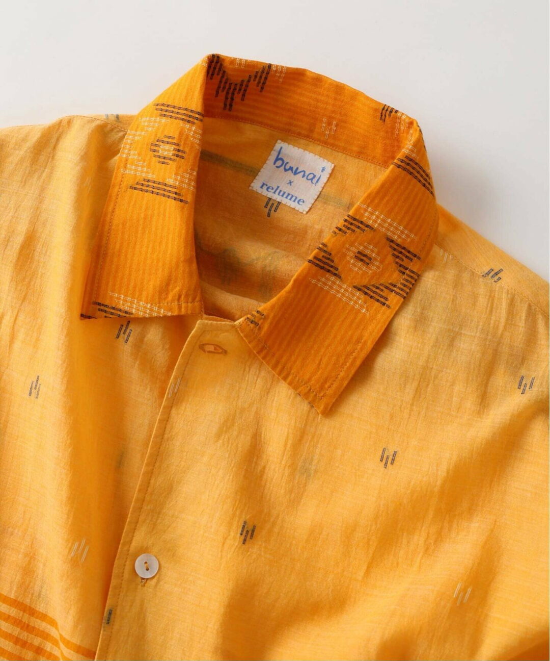JOURNAL STANDARD relume × bunai 2026 SS 別注 “ジャムダニ織 ガーゼシャツ”が5月下旬 発売 (ブナイ ジャーナルスタンダード)