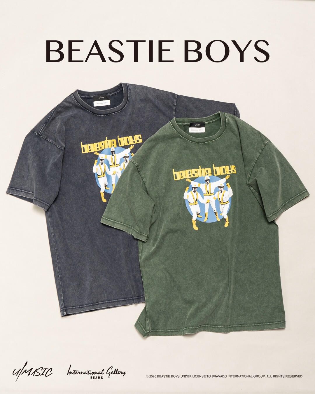 U/MUSIC × International Gallery BEAMS “LOGO LEGENDS” 2026 SSが発売 (インターナショナル ギャラリー ビームス)