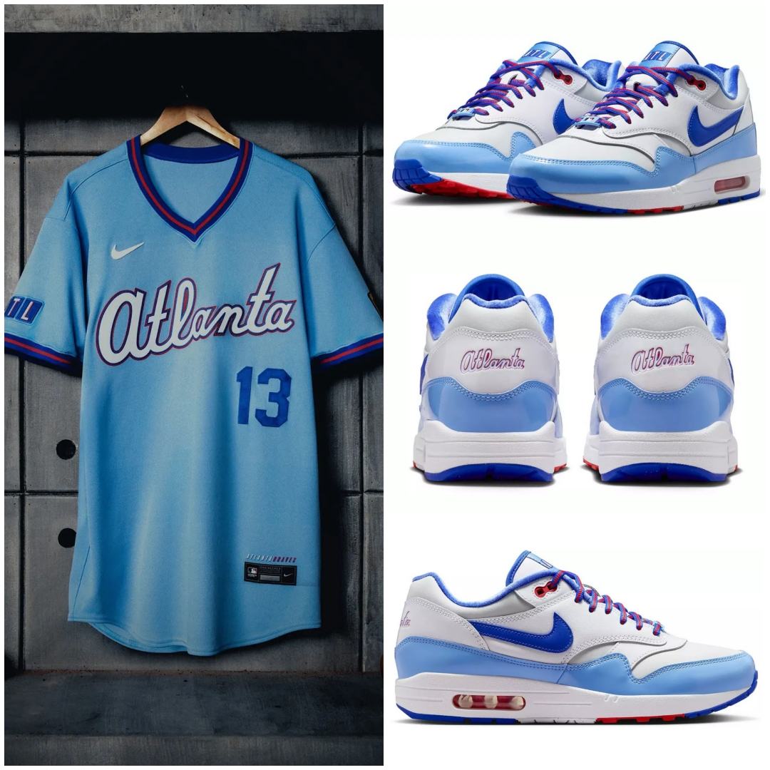 【2026年 5/12 発売予定】NIKE AIR MAX 1 “Atlanta Braves” (ナイキ エア マックス 1 “アトランタ・ブレーブス”) [IQ2932-100]