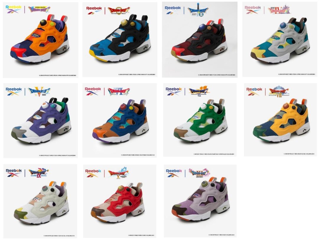 REEBOK × DRAGON QUEST コラボ “INSTA PUMP FURY 94 & VINTAGE TEE”が2026年 5/27 12:00 発売 (リーボック ドラゴンクエスト インスタ ポンプ フューリー)