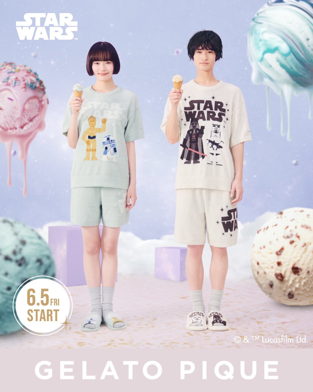 GELATO PIQUE × STAR WARS Collectionが2026年 6/5 発売 (ジェラート ピケ スター・ウォーズ)