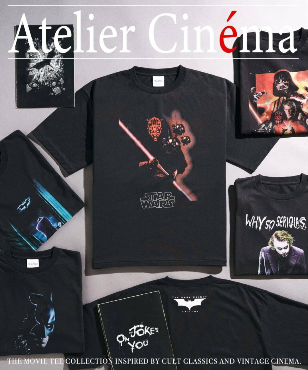 映画史に残るビジュアルをモチーフにした「ATELIER CINEMA」”グラフィックTシャツ”が発売 (アトリエシネマ)