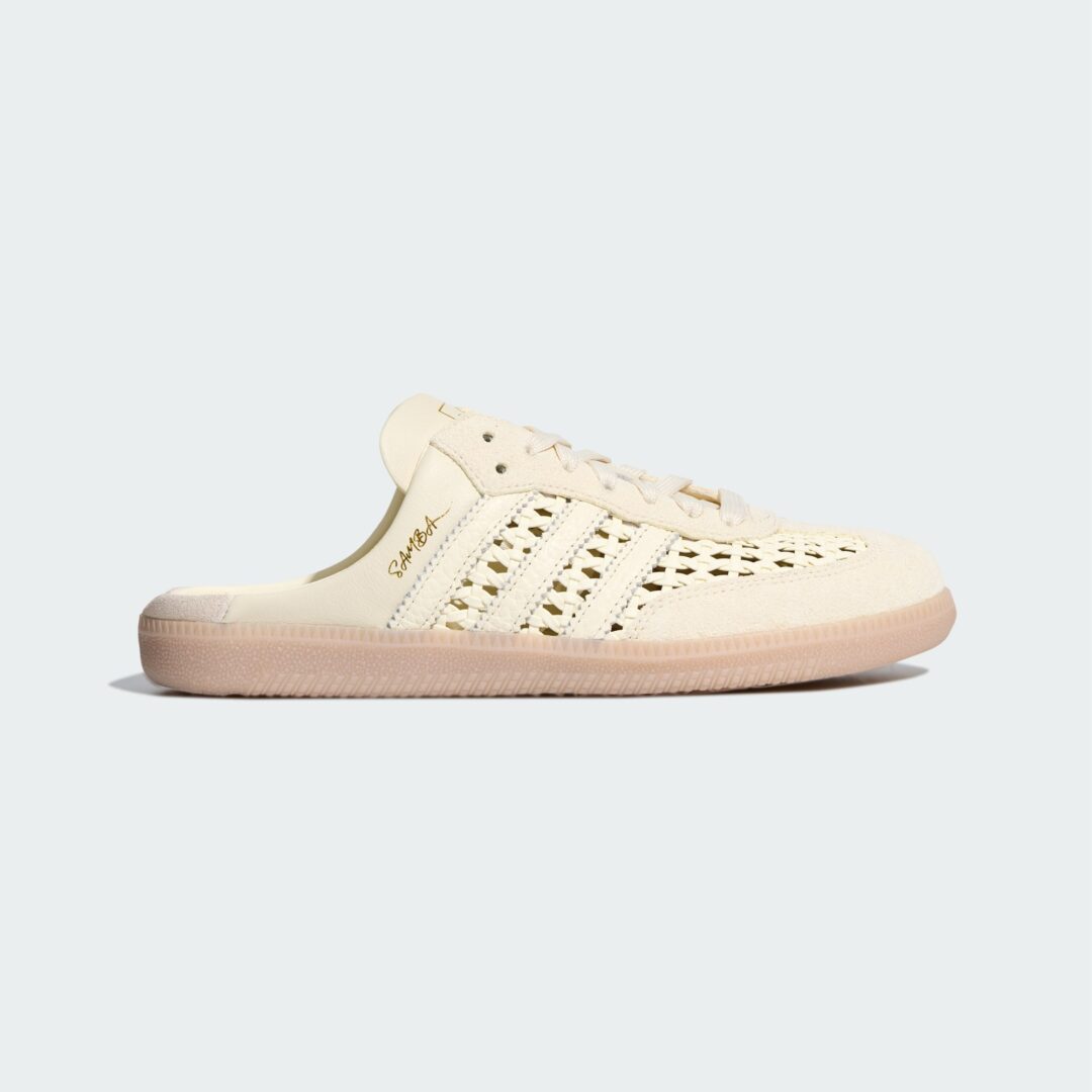 【2026年 発売】adidas Originals SAMBA MULE WOVEN “Crew White” (アディダス オリジナルス サンバ ミュール “クルーホワイト”) [KH7719]
