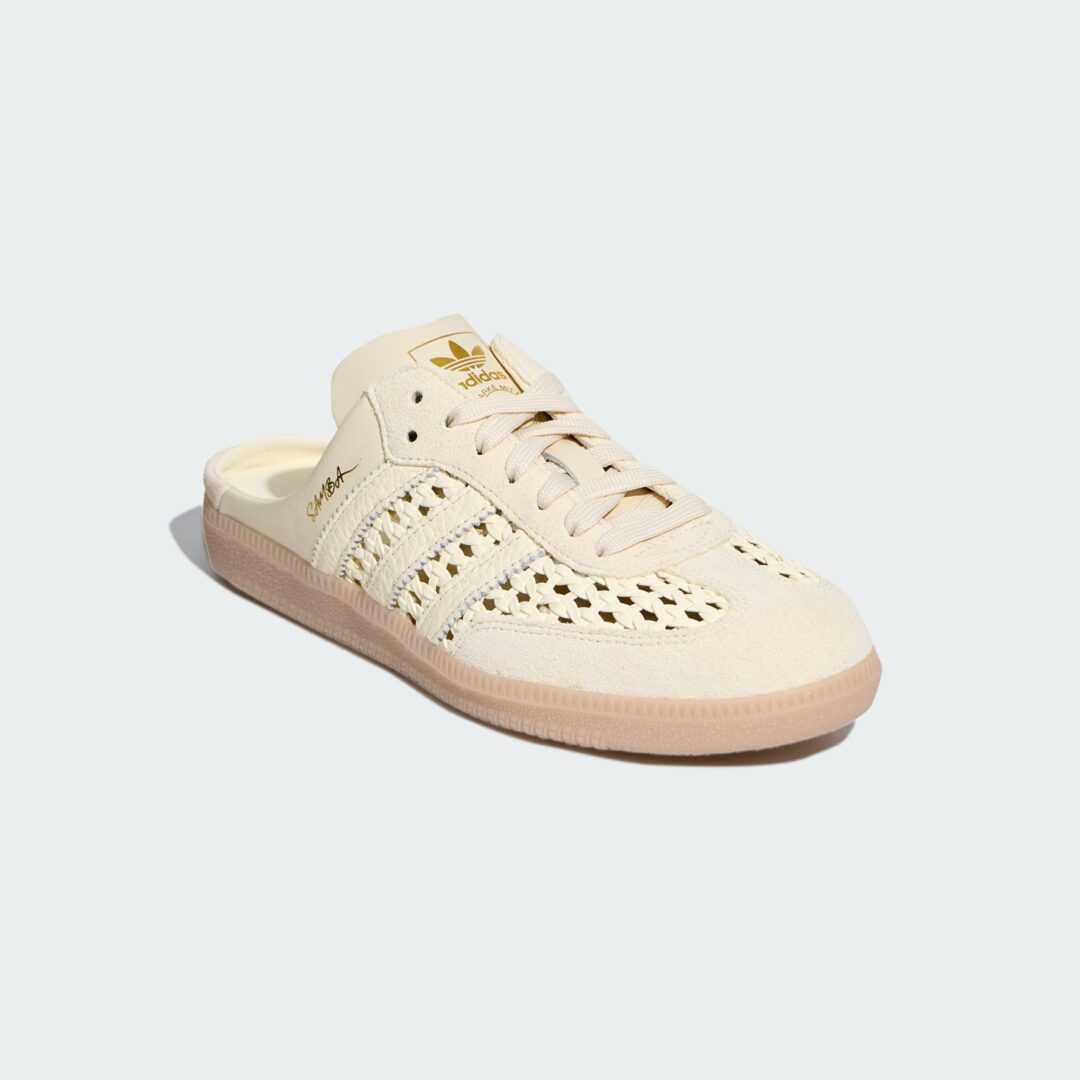 【2026年 発売】adidas Originals SAMBA MULE WOVEN “Crew White” (アディダス オリジナルス サンバ ミュール “クルーホワイト”) [KH7719]