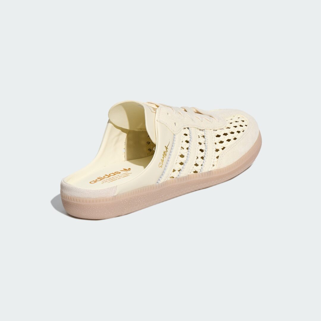 【2026年 発売】adidas Originals SAMBA MULE WOVEN “Crew White” (アディダス オリジナルス サンバ ミュール “クルーホワイト”) [KH7719]