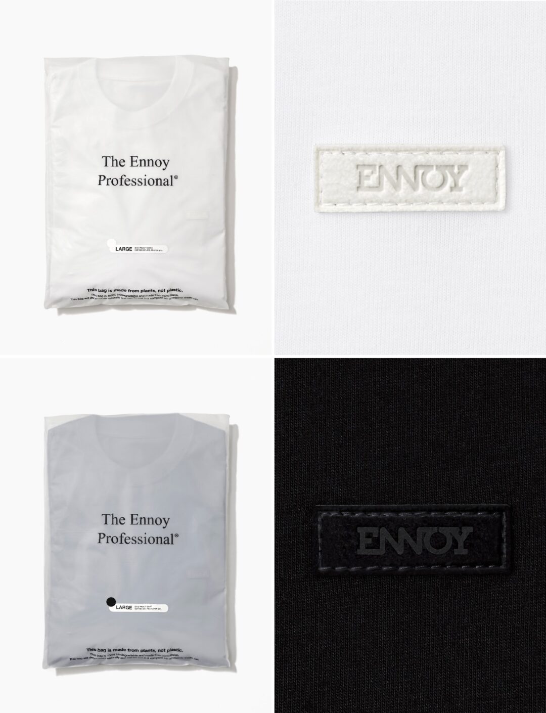 【2026年 5/31 発売】ENNOY 2026 SS “S/S 2 PACK T-SHIRT COTTON 50% POLYESTER 50%” (エンノイ)