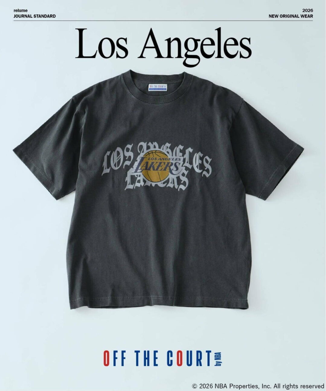 JOURNAL STANDARD relume × Off The Court by NBA 2026 SS 別注 “プリントTシャツ”が発売 (ジャーナルスタンダード エヌビーエー オフ・ザ・コート バイ)