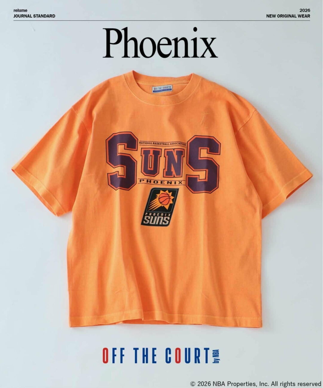 JOURNAL STANDARD relume × Off The Court by NBA 2026 SS 別注 “プリントTシャツ”が発売 (ジャーナルスタンダード エヌビーエー オフ・ザ・コート バイ)