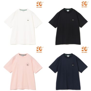 LACOSTE × BEAMS 50周年別注 "バッジ Tシャツ"が発売 (ラコステ ビームス)
