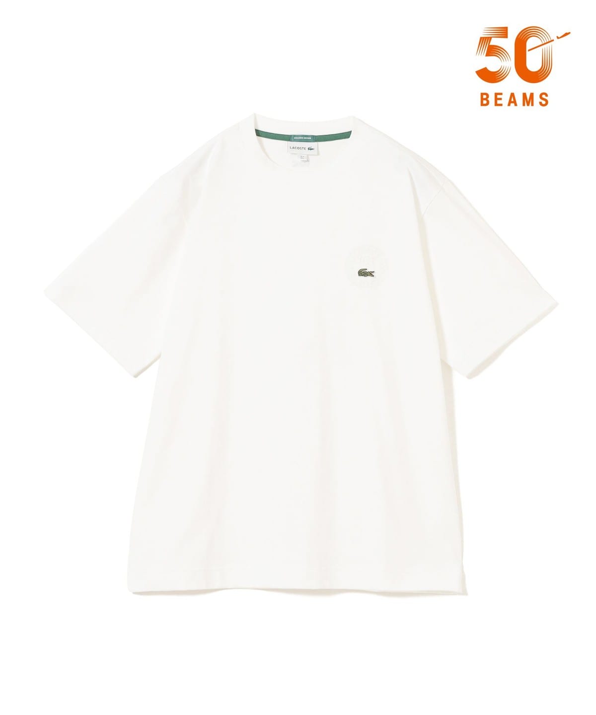 LACOSTE × BEAMS 50周年別注 “バッジ Tシャツ”が発売 (ラコステ ビームス)