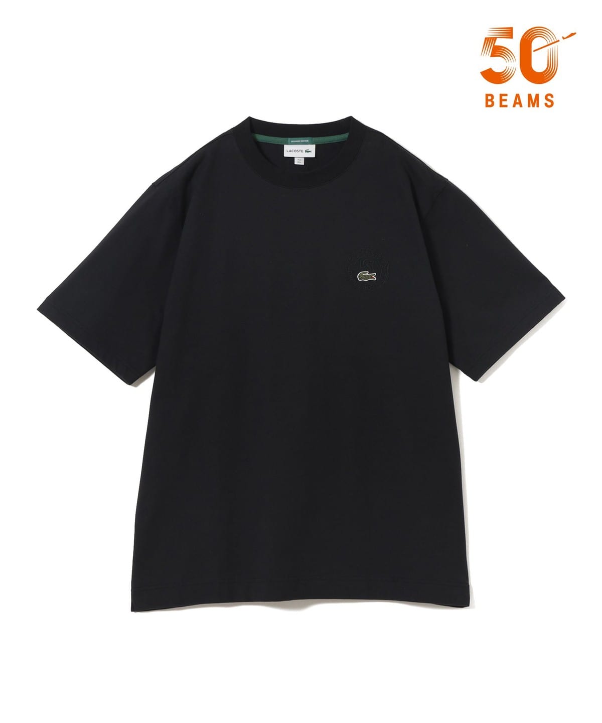 LACOSTE × BEAMS 50周年別注 “バッジ Tシャツ”が発売 (ラコステ ビームス)