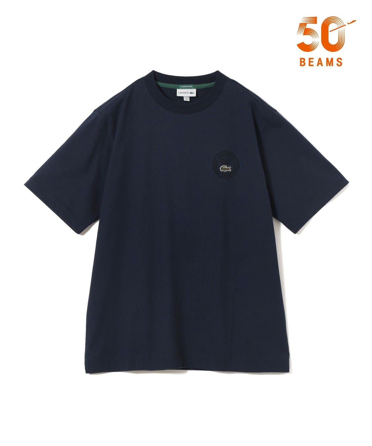 LACOSTE × BEAMS 50周年別注 “バッジ Tシャツ”が発売 (ラコステ ビームス)
