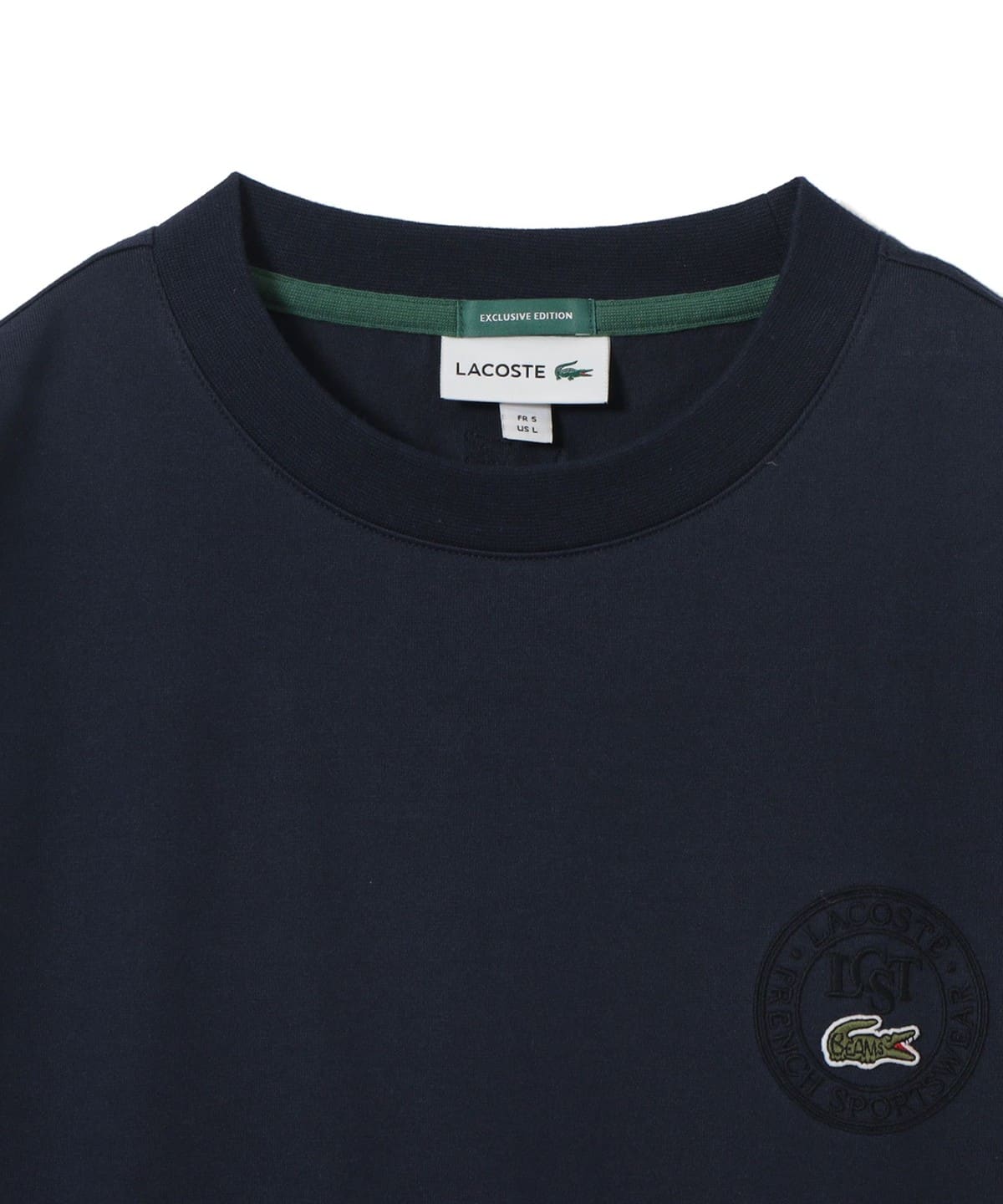 LACOSTE × BEAMS 50周年別注 “バッジ Tシャツ”が発売 (ラコステ ビームス)