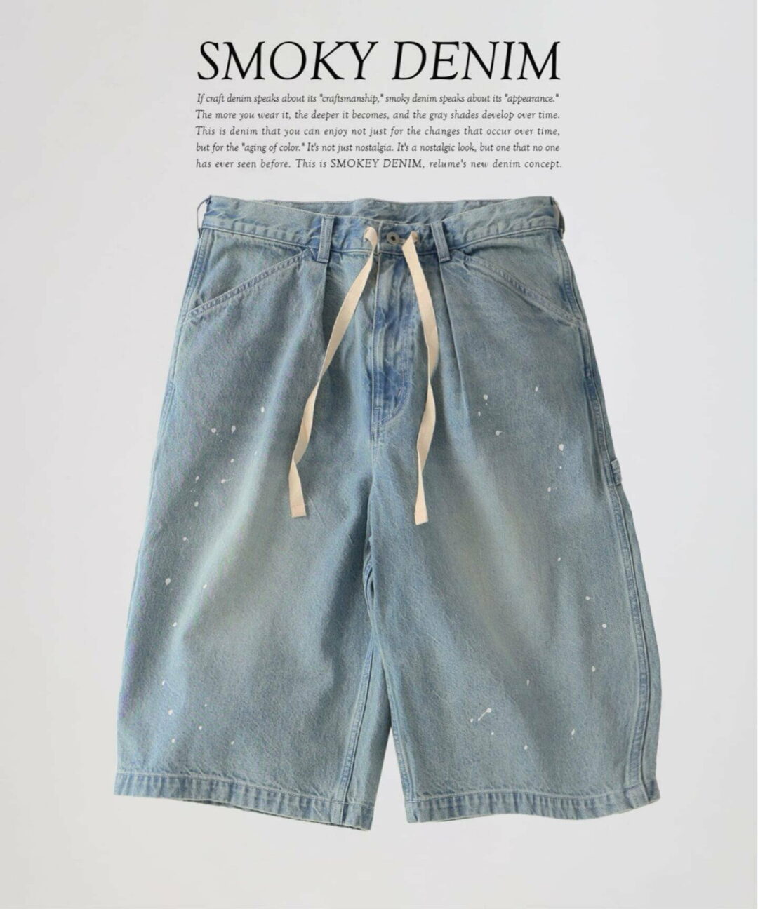 JOURNAL STANDARD relume 2026 SS スモーキーデニム “11oz フェード ショーツ”が6月中旬 発売 (ジャーナルスタンダード)