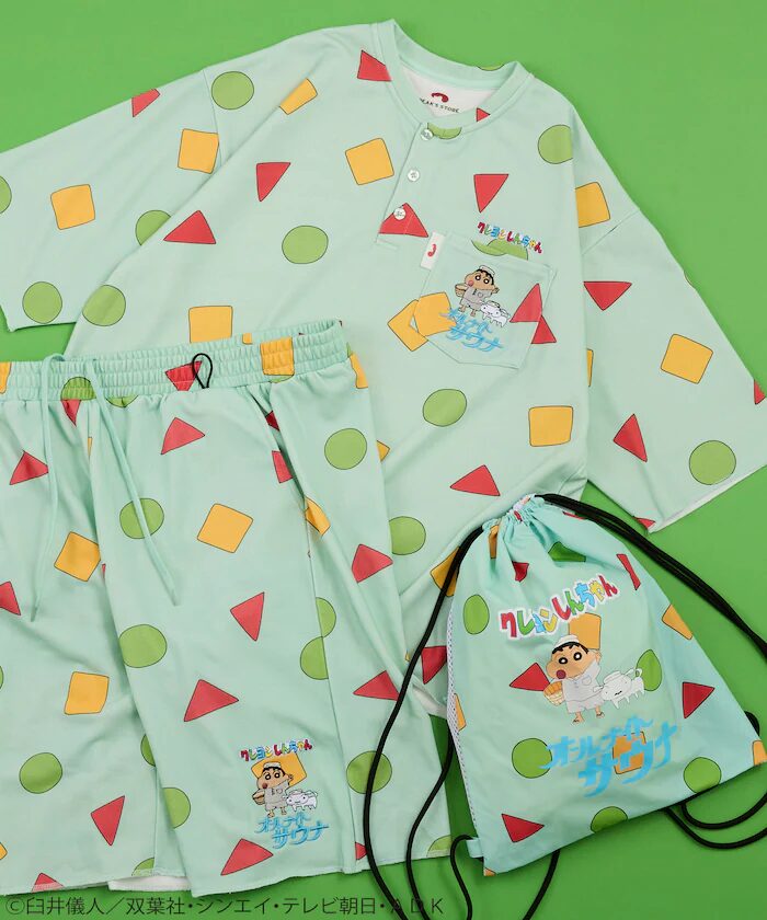 クレヨンしんちゃん × SAUVENIR × FREAK’S STORE 別注 オールナイトサウナ コラボアイテムが2026年 5/15 12:00 発売 (サウベニア フリークスストア)
