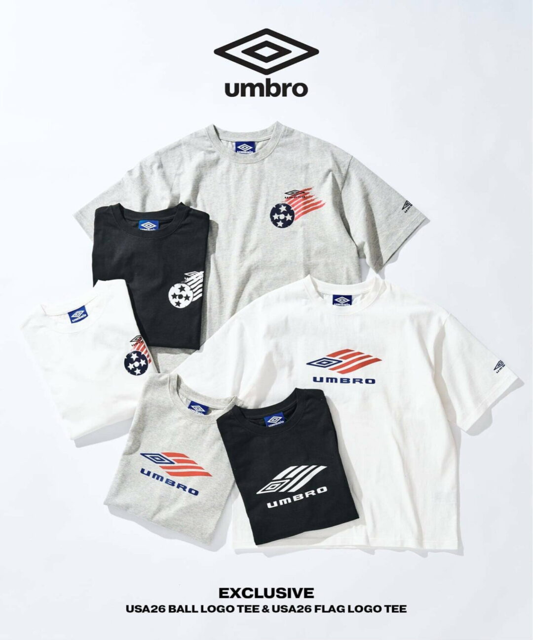417 EDIFICE × UMBRO 2026 SS 別注 "USA BALL LOGO TEE"が6月上旬 発売 (エディフィス アンブロ)