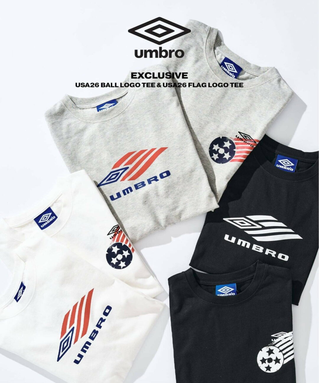417 EDIFICE × UMBRO 2026 SS 別注 “USA BALL LOGO TEE”が6月上旬 発売 (エディフィス アンブロ)