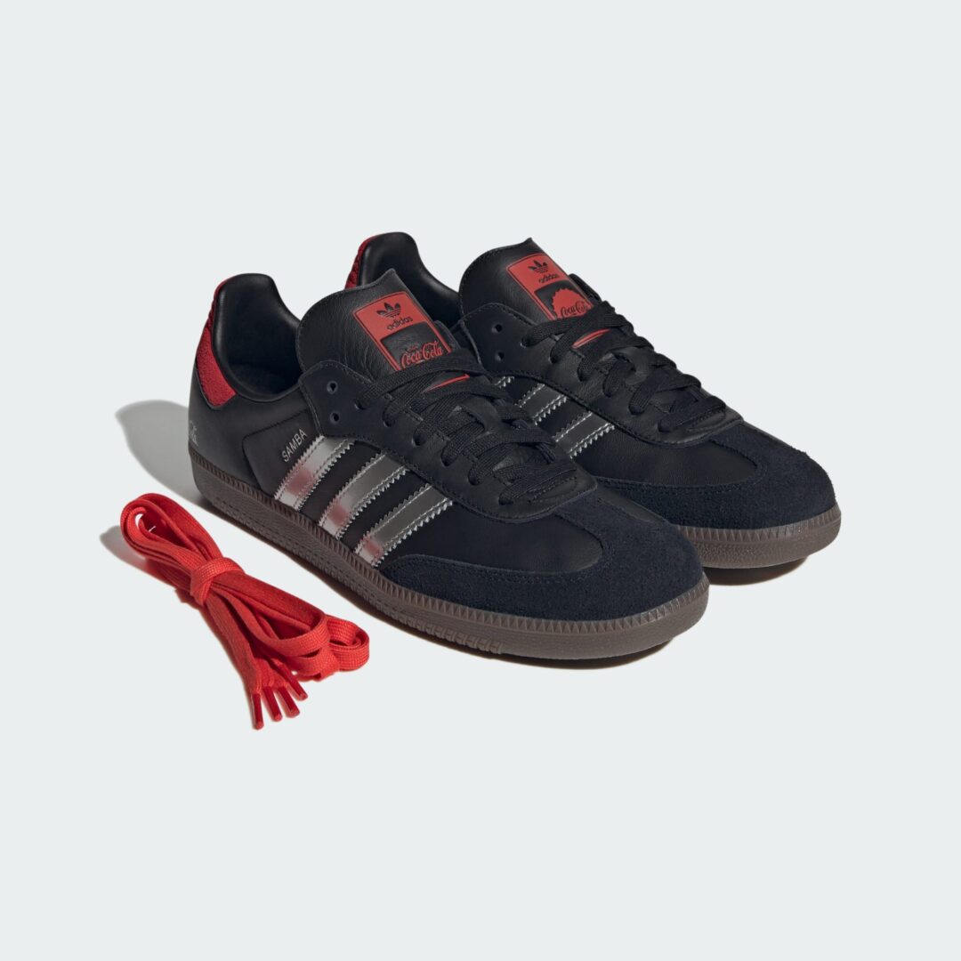 【2026年 6/6 発売予定】Coca Cola x adidas Originals SAMBA OG “Core Black/Metallic Silver/Red” (コカ・コーラ アディダス オリジナルス サンバ) [KH6880]