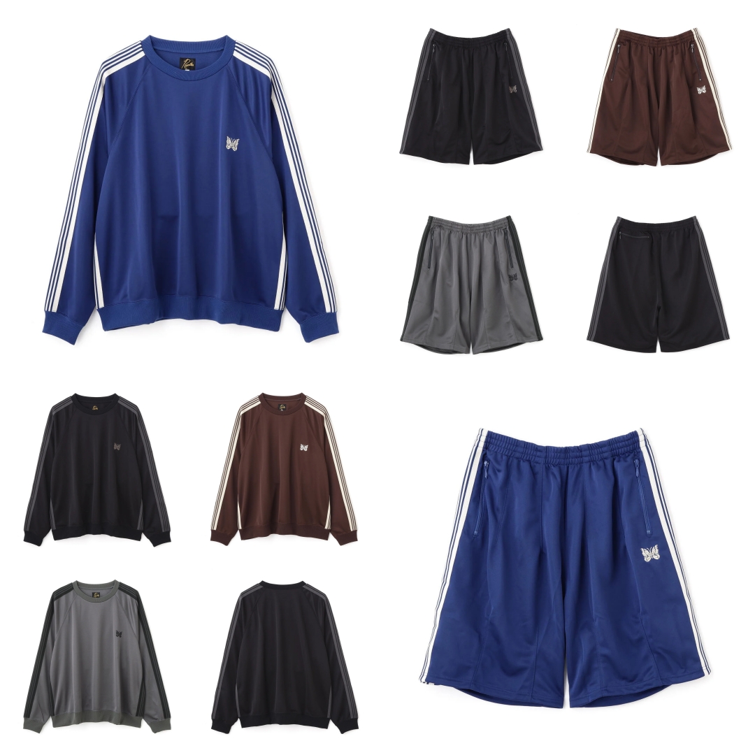 NEEDLES × BEAVER 2026 別注 “Track Crew Neck Shirt & H.D Track Shorts – Poly Smooth”が6月下旬 発売 (ニードルズ ビーバー)