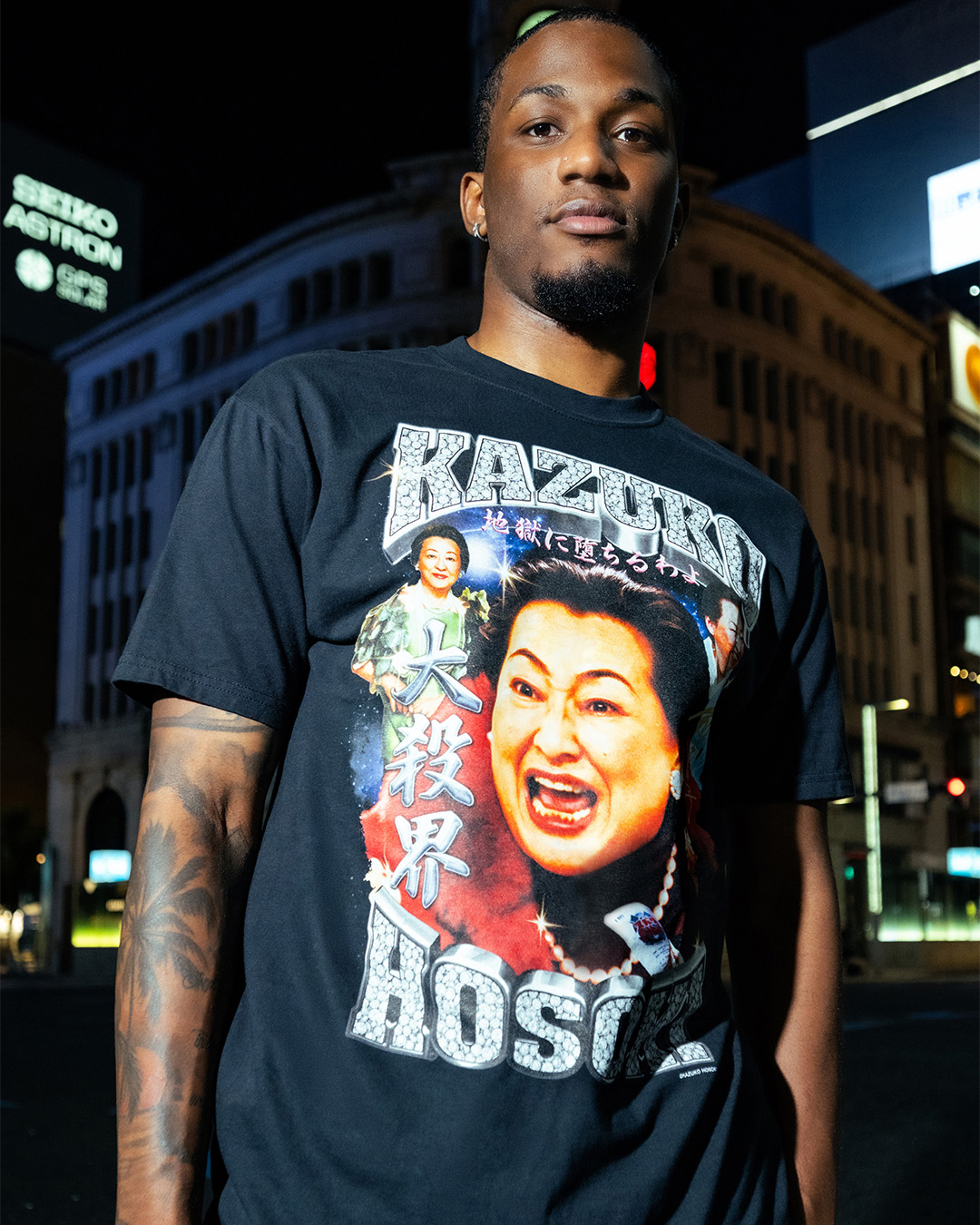 HOMEGAMEから細木数子をフィーチャーしたLEGENDARY RAP TEES COLLECTIONがHOMEGAME TOKYOにて2026年 6/19 発売 (ホームゲーム KAZUKO HOSOKI)