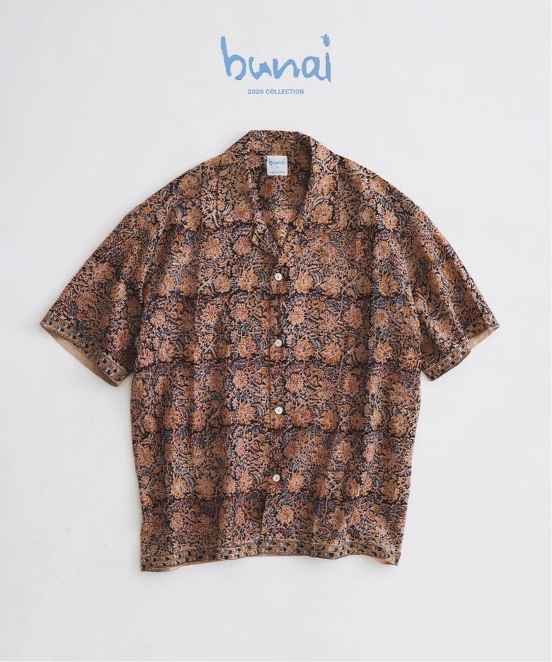 JOURNAL STANDARD relume × bunai 別注 “カラマカリ プリント オープンカラー 半袖シャツ & イージーパンツ”2026年 7月下旬 発売 (ブナイ ジャーナルスタンダード)