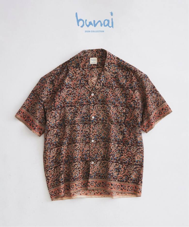 JOURNAL STANDARD relume × bunai 別注 “カラマカリ プリント オープンカラー 半袖シャツ & イージーパンツ”2026年 7月下旬 発売 (ブナイ ジャーナルスタンダード)