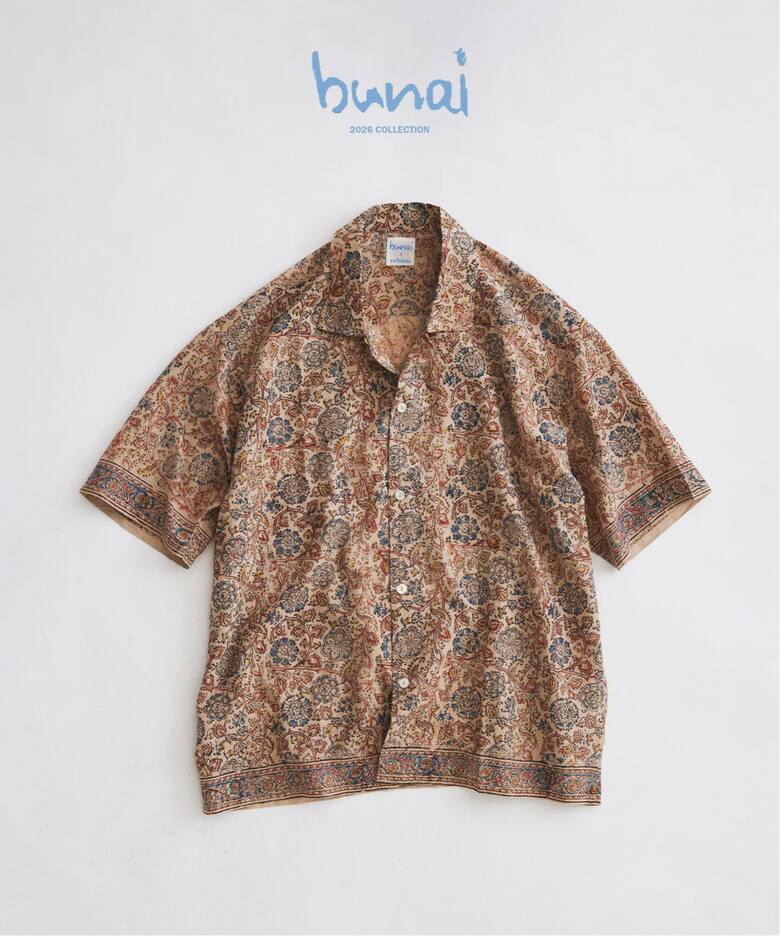 JOURNAL STANDARD relume × bunai 別注 “カラマカリ プリント オープンカラー 半袖シャツ & イージーパンツ”2026年 7月下旬 発売 (ブナイ ジャーナルスタンダード)