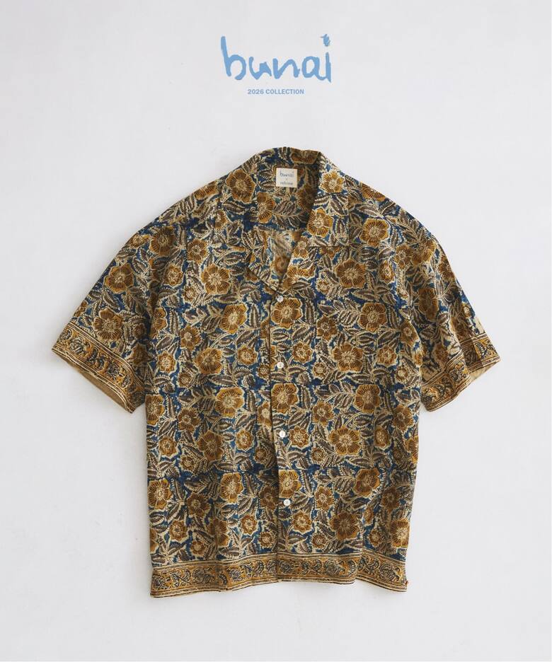 JOURNAL STANDARD relume × bunai 別注 “カラマカリ プリント オープンカラー 半袖シャツ & イージーパンツ”2026年 7月下旬 発売 (ブナイ ジャーナルスタンダード)