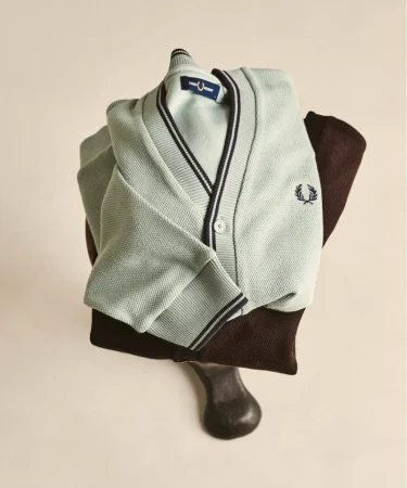 417 EDIFICE × FRED PERRY 2026 FW 別注 “ティップドカーディガン”が9月中旬 発売 (エディフィス フレッドペリー)