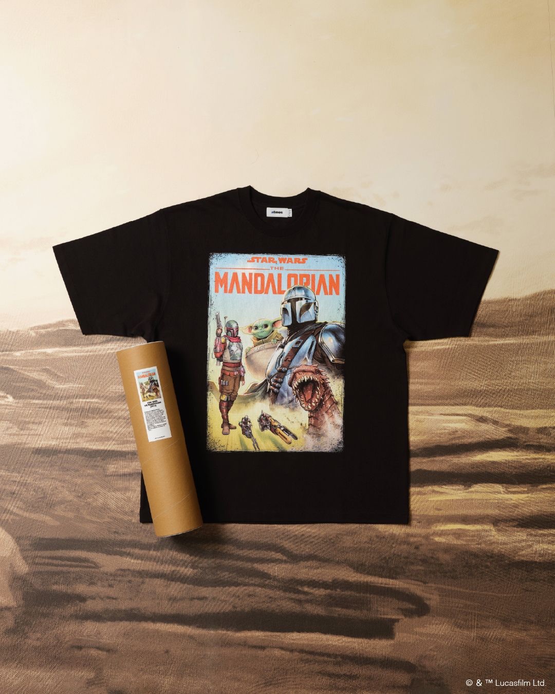 コミック版「THE MANDALORIAN」のアートワークTシャツがアトモスから2026年 6/13 発売 (マンダロリアン atmos STAR WARS スター・ウォーズ)