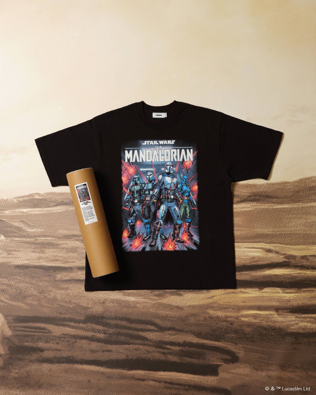 コミック版「THE MANDALORIAN」のアートワークTシャツがアトモスから2026年 6/13 発売 (マンダロリアン atmos STAR WARS スター・ウォーズ)