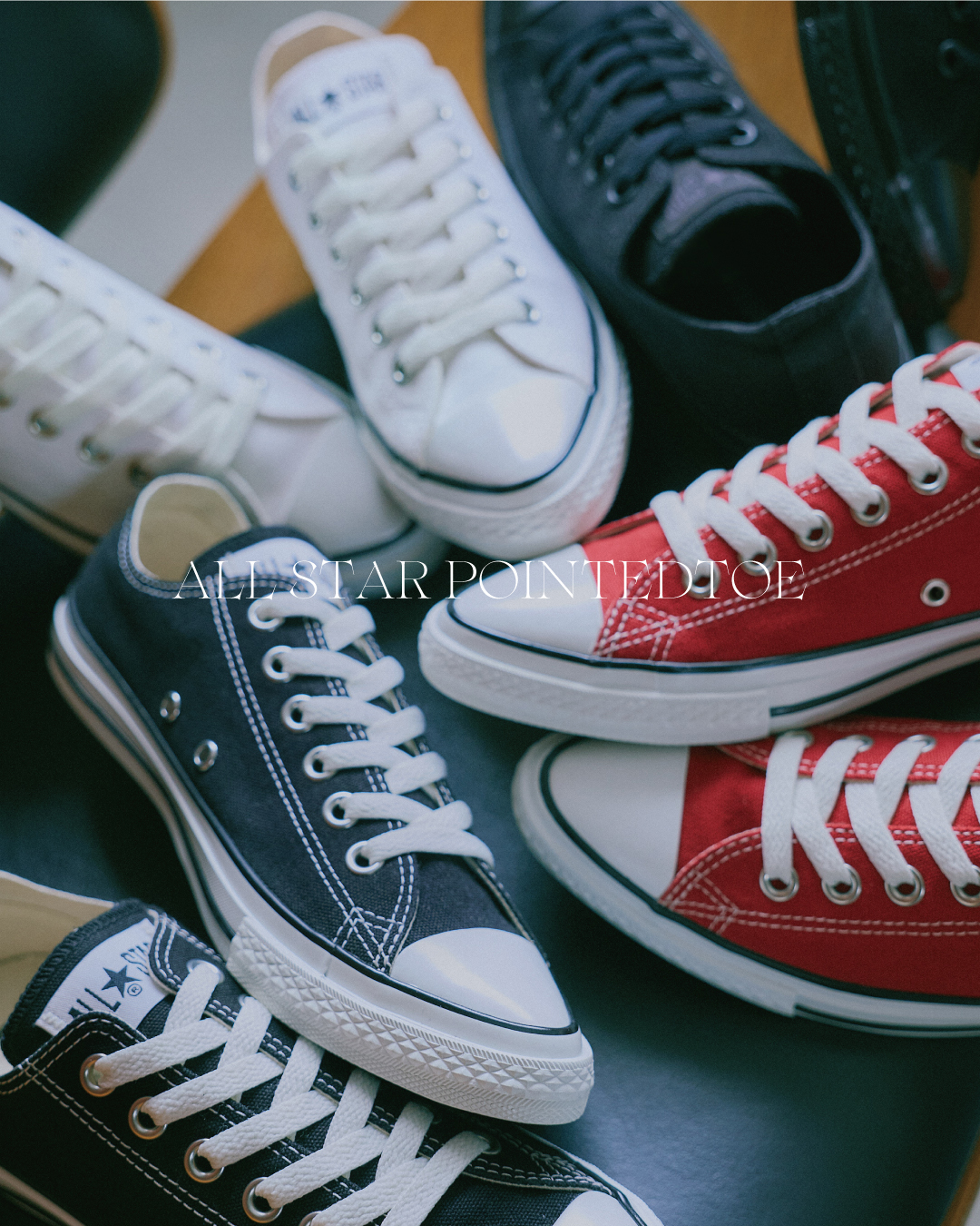 CONVERSE ALL STARをシャープに再定義した「POINTEDTOE」シリーズが2026年 6/19 発売 (コンバース オールスター ポインテッドトウ)