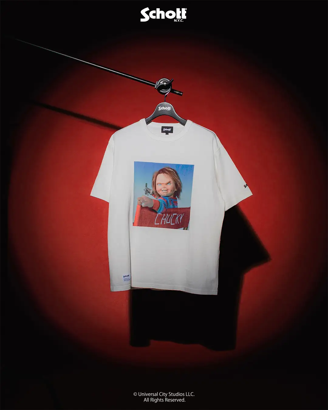 チャイルド・プレイ × Schott “CHUCKY Collectionが2026年 6/19 発売 (ショット Child’s Play “チャッキー” コレクション)