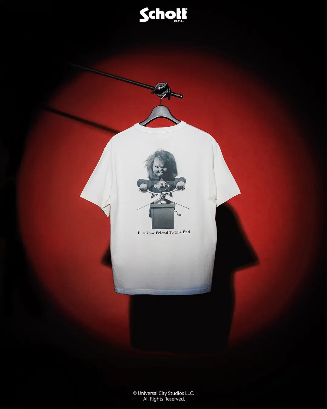 チャイルド・プレイ × Schott “CHUCKY Collectionが2026年 6/19 発売 (ショット Child’s Play “チャッキー” コレクション)