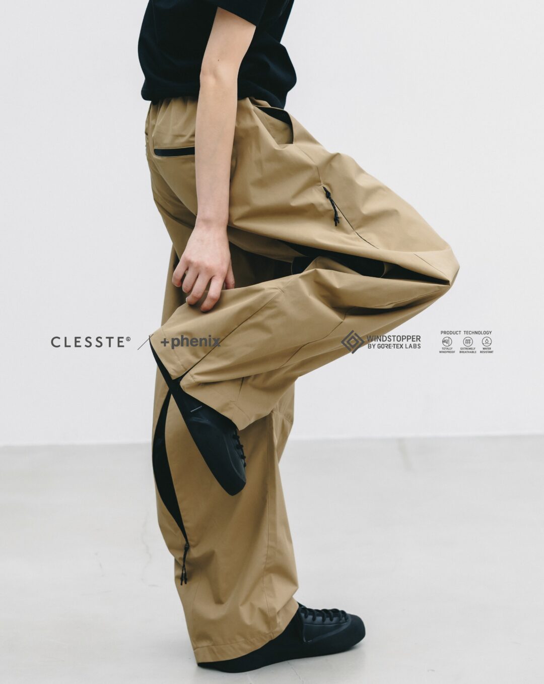 CLESSTE × Plus Phenix 2026 SS 別注 “WINDSTOPPER by GORE-TEX LABS CITY BARREL LEG PANTS”が6/20 発売 (クレスト プラスフェニックス ゴアテックス ウィンドストッパー パンツ)