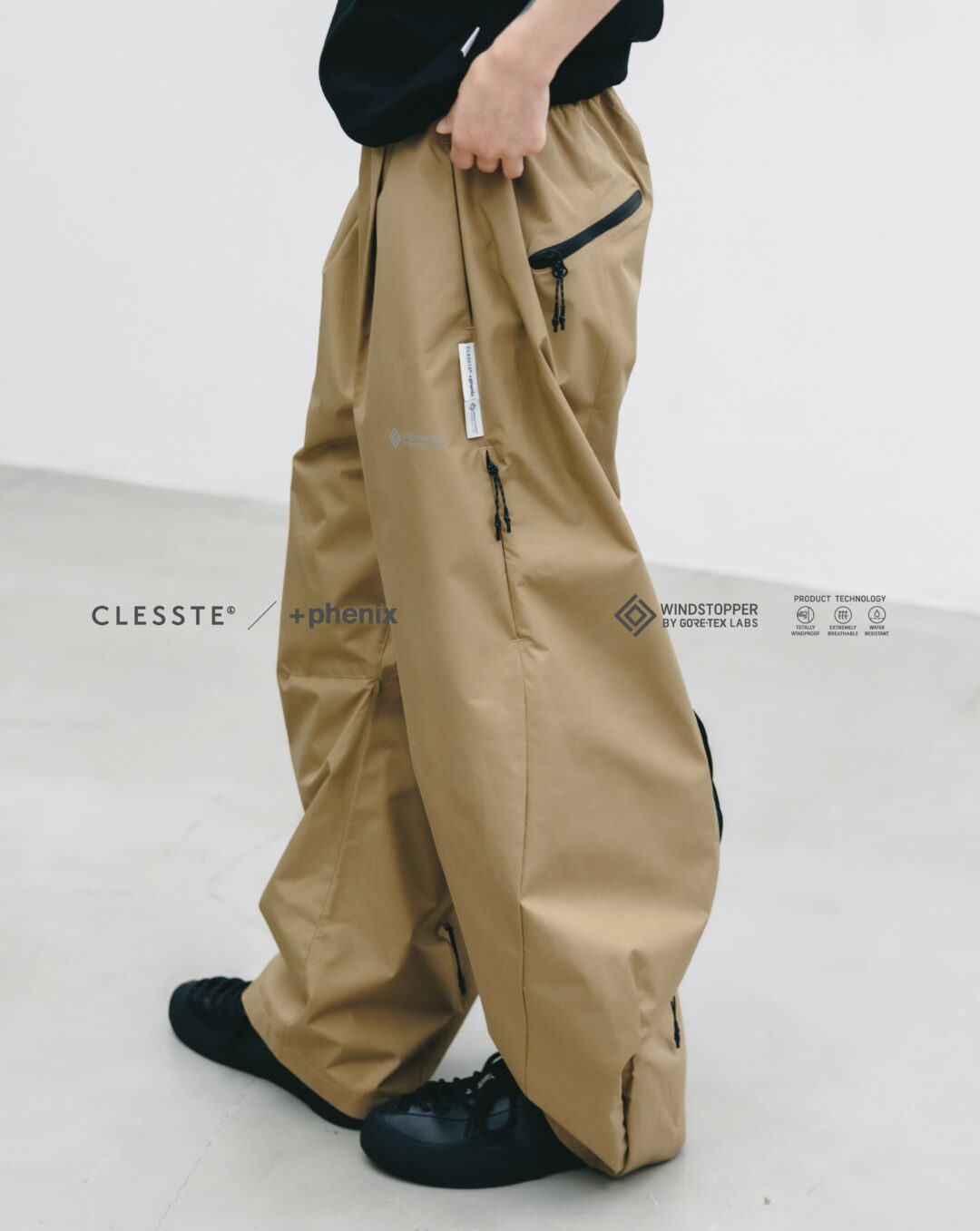 CLESSTE × Plus Phenix 2026 SS 別注 “WINDSTOPPER by GORE-TEX LABS CITY BARREL LEG PANTS”が6/20 発売 (クレスト プラスフェニックス ゴアテックス ウィンドストッパー パンツ)