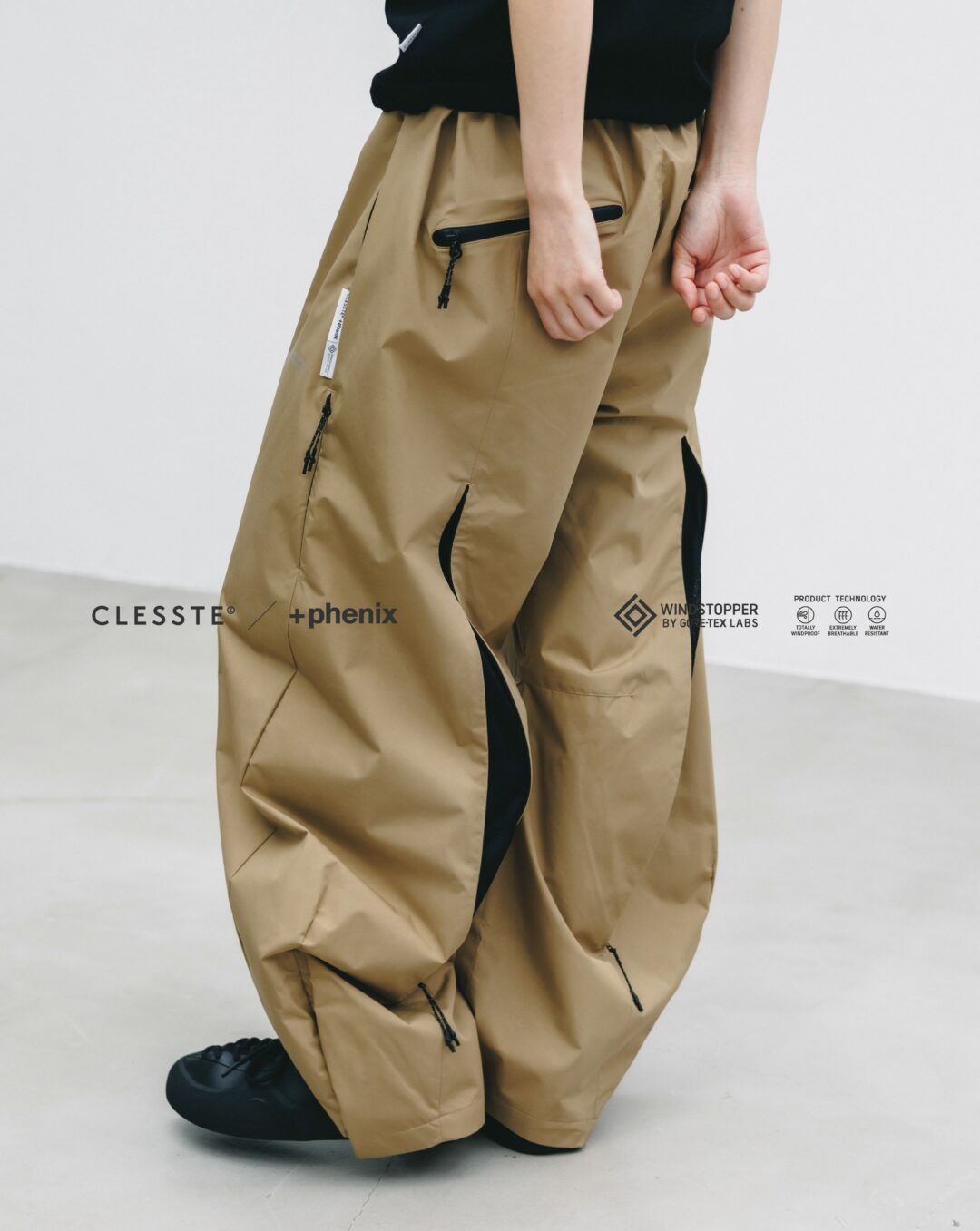 CLESSTE × Plus Phenix 2026 SS 別注 “WINDSTOPPER by GORE-TEX LABS CITY BARREL LEG PANTS”が6/20 発売 (クレスト プラスフェニックス ゴアテックス ウィンドストッパー パンツ)