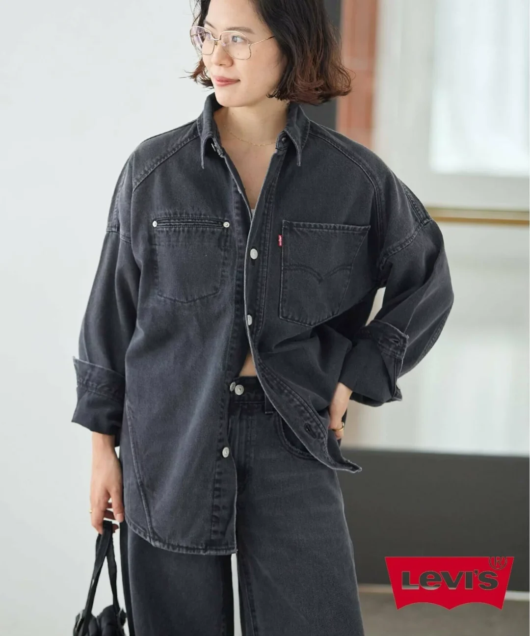 JOURNAL STANDARD × Levi’s シリーズに新色ブラックが登場 (ジャーナルスタンダード リーバイス SUPER BAGGY BARREL TWIST SHACKET)