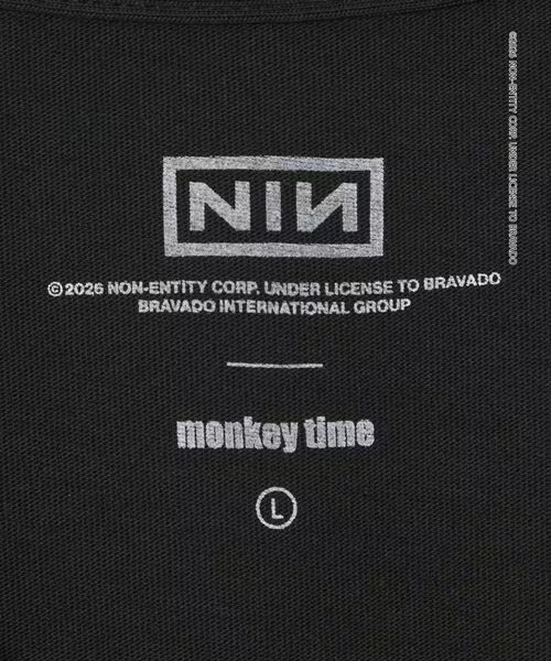 NINE INCH NAILS for monkey time コラボレーションTシャツが2026年 6/5 発売 (ナイン・インチ・ネイルズ モンキータイム)