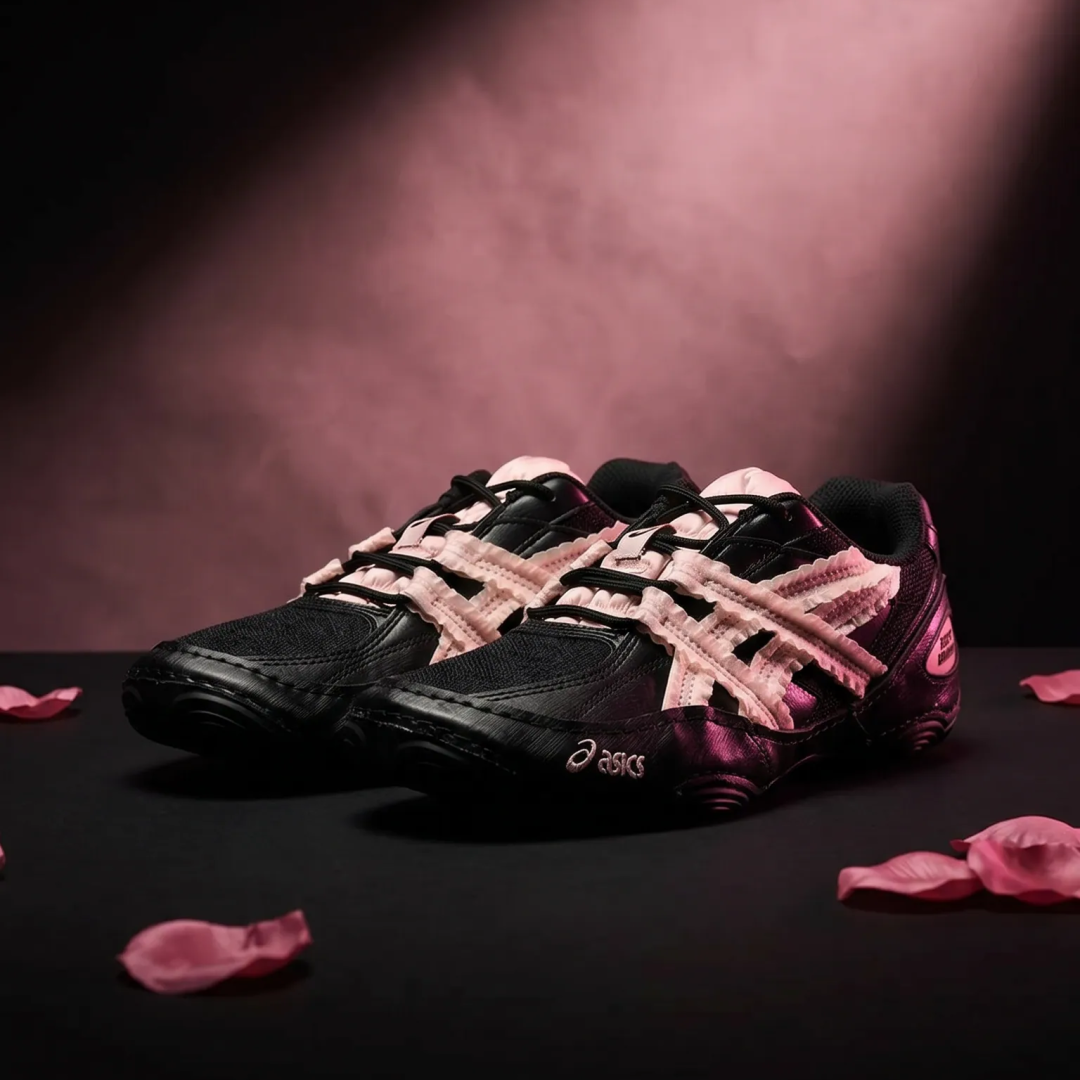 【2026年 発売】Empty Behavior x ASICS HYPERSYNC “Black Breeze/White” (エンプティ ビヘイビア アシックス ハイパーシンク) [1203B146.001/1203B146.100]