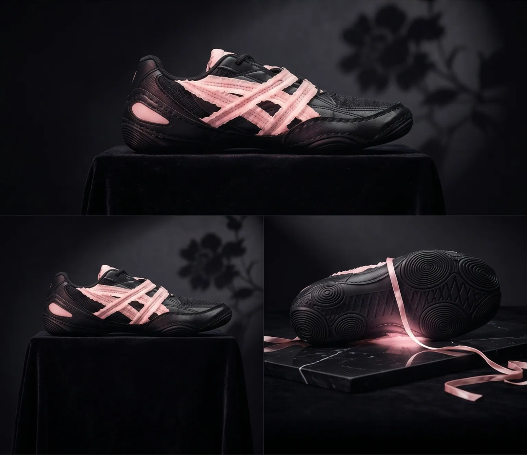 【2026年 発売】Empty Behavior x ASICS HYPERSYNC “Black Breeze/White” (エンプティ ビヘイビア アシックス ハイパーシンク) [1203B146.001/1203B146.100]